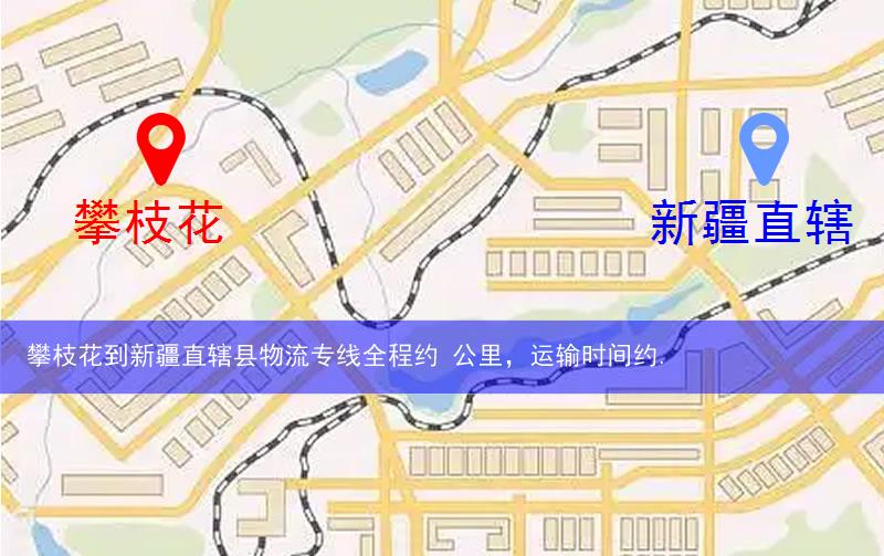 攀枝花到新疆直轄縣物流多少公里