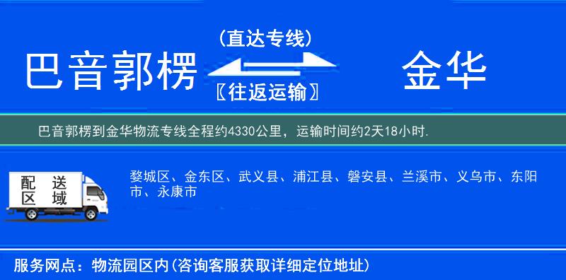巴音郭楞到物流專(zhuān)線