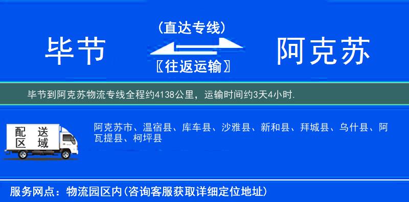 畢節到物流專線