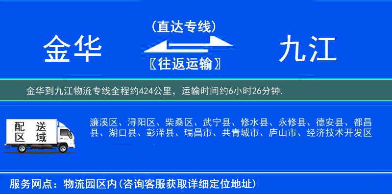 金華到物流專(zhuān)線