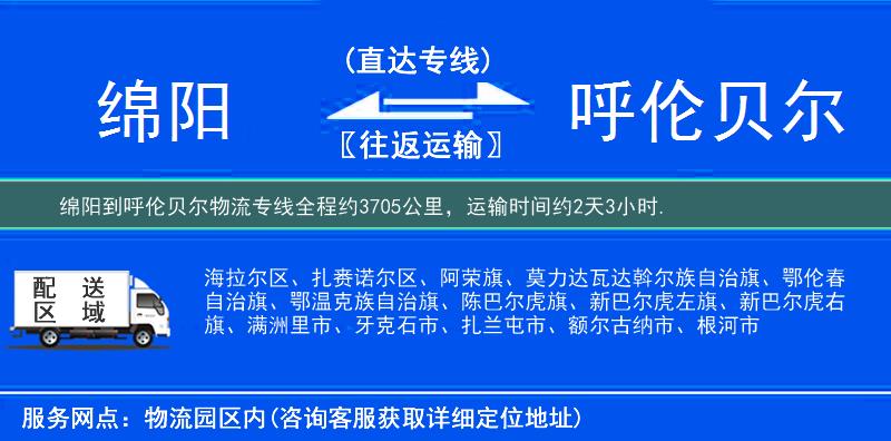 綿陽(yáng)到物流專線