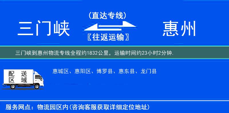 三門(mén)峽到物流專(zhuān)線(xiàn)