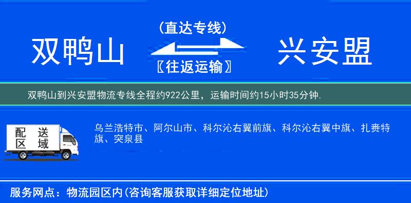 雙鴨山到物流專(zhuān)線(xiàn)