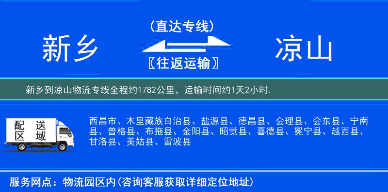 新鄉到物流專線